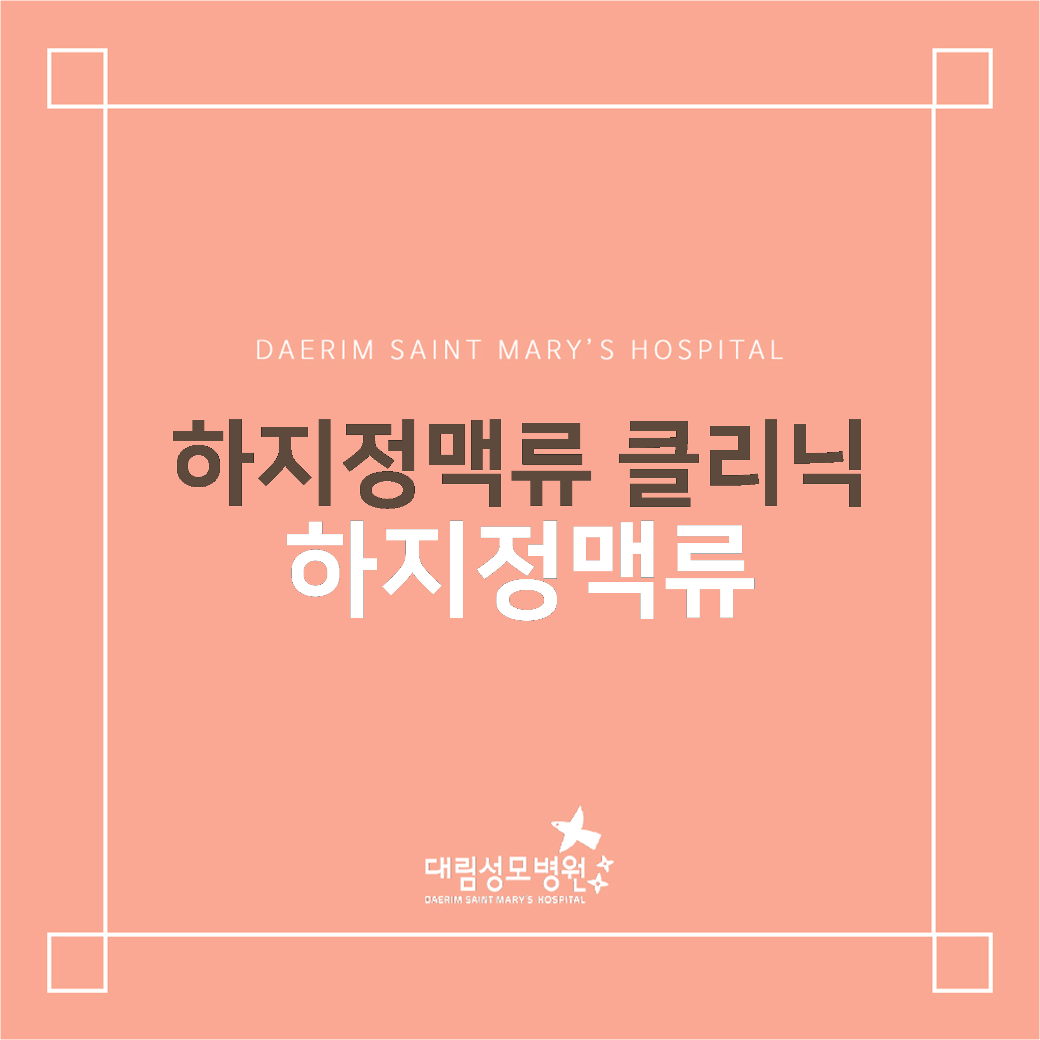 [하지정맥류 클리닉] 하지정맥류  